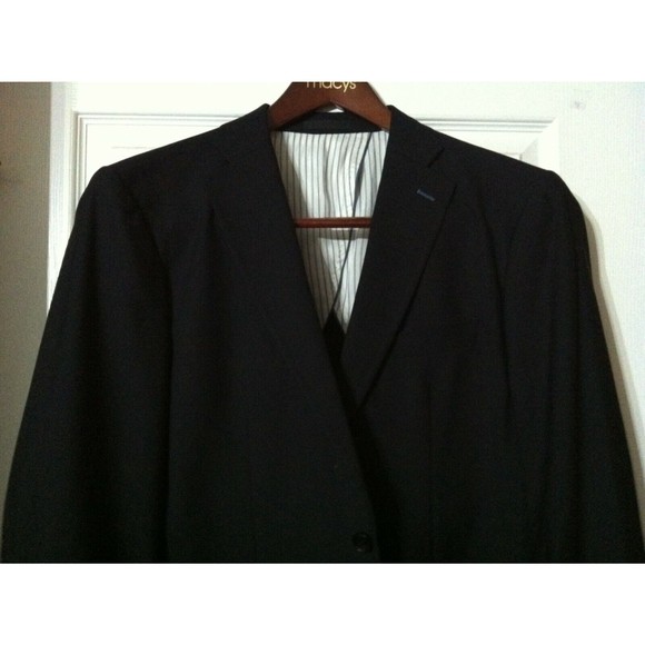 PAUL BETENLY MENS NEW NAVY 80%WOOL 10%POLYESTER SPORT COAT JACKET BLAZER SZ:40R - Picture 2 of 5